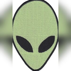 NWT Glow In The Dark Alien Patch For Denim Jeans And Jean Jackets